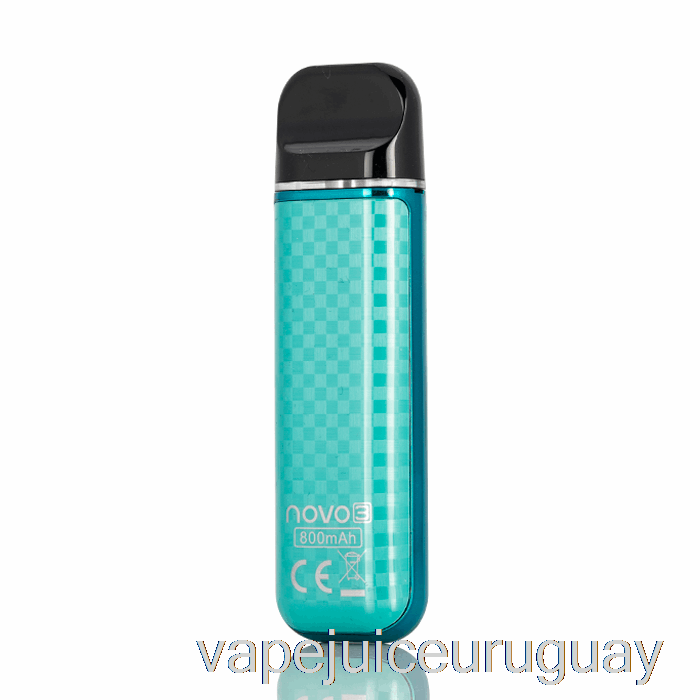 Smok Novo 3 25w Pod System Pavo Real Azul Fibra De Carbono Vape Uruguay
